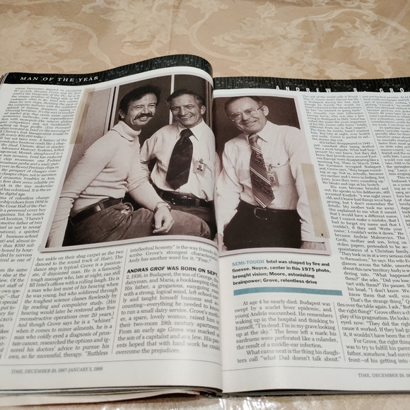 Vtg Time Magazine DOUBLE ISSUE Dec 29, 1997 / Jan 5, 1998 Intel's Andrew Grove - Picture 10 of 16
